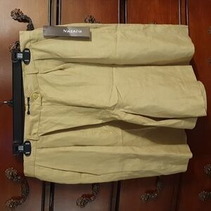 Vtg Ladies Linen Bermuda Shorts sz 14